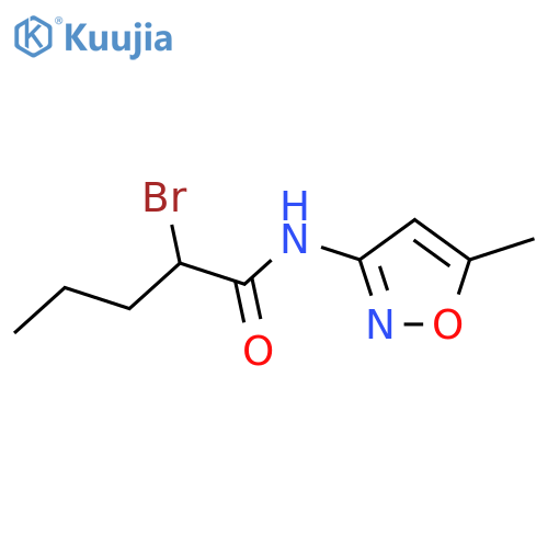 2-Bromo-N-(5-methyl-1,2-oxazol-3-yl)pentanamide structure