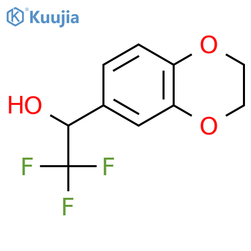 1-(2,3-dihydro-1,4-benzodioxin-6-yl)-2,2,2-trifluoroethan-1-ol structure