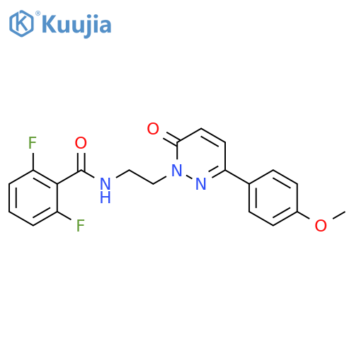 2,6-difluoro-N-{2-3-(4-methoxyphenyl)-6-oxo-1,6-dihydropyridazin-1-ylethyl}benzamide structure