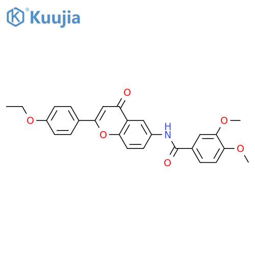 N-2-(4-ethoxyphenyl)-4-oxo-4H-chromen-6-yl-3,4-dimethoxybenzamide structure