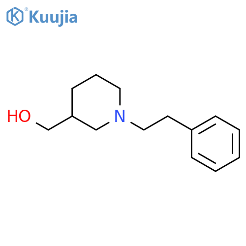 1-(2-phenylethyl)piperidin-3-ylmethanol structure