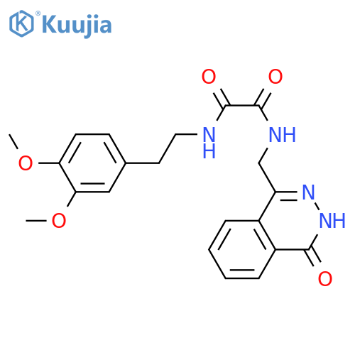 N'-2-(3,4-dimethoxyphenyl)ethyl-N-(4-oxo-3,4-dihydrophthalazin-1-yl)methylethanediamide structure