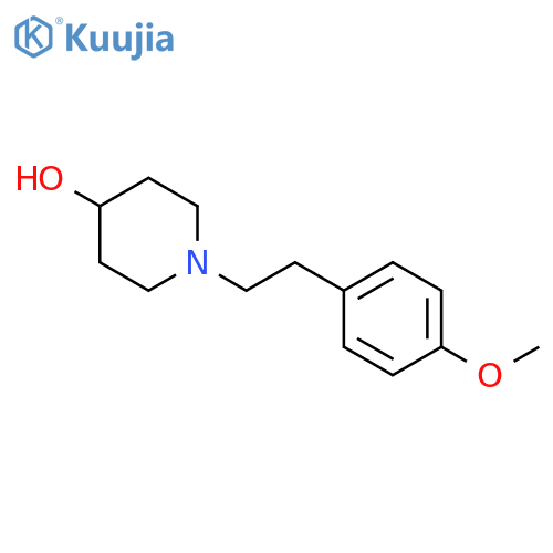 1-2-(4-methoxyphenyl)ethylpiperidin-4-ol structure