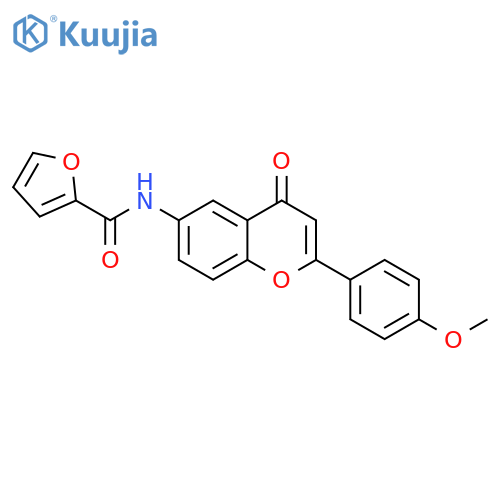 N-2-(4-methoxyphenyl)-4-oxo-4H-chromen-6-ylfuran-2-carboxamide structure