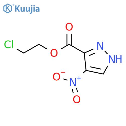 1H-Pyrazole-3-carboxylic acid, 4-nitro-, 2-chloroethyl ester structure