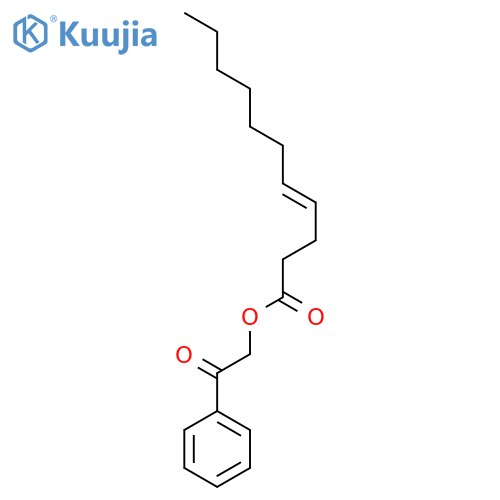 4-Undecenoic acid, 2-oxo-2-phenylethyl ester structure