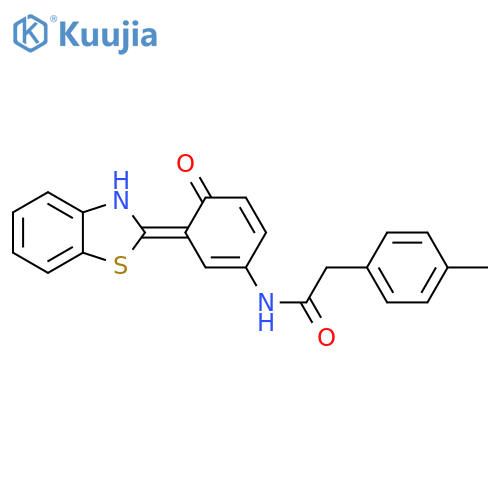 N-3-(1,3-benzothiazol-2-yl)-4-hydroxyphenyl-2-(4-methylphenyl)acetamide structure