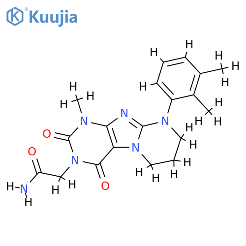 2-9-(2,3-dimethylphenyl)-1-methyl-2,4-dioxo-1H,2H,3H,4H,6H,7H,8H,9H-pyrimido1,2-gpurin-3-ylacetamide structure
