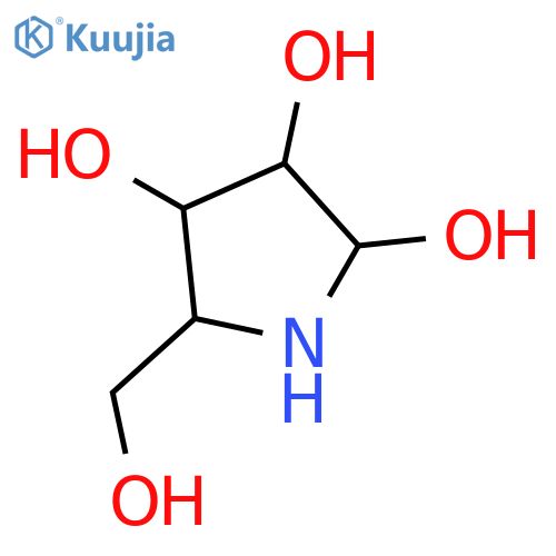 2,3,4-Pyrrolidinetriol, 5-(hydroxymethyl)-, (3R,4R,5R)- structure