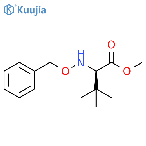 D-Valine, 3-methyl-N-(phenylmethoxy)-, methyl ester structure