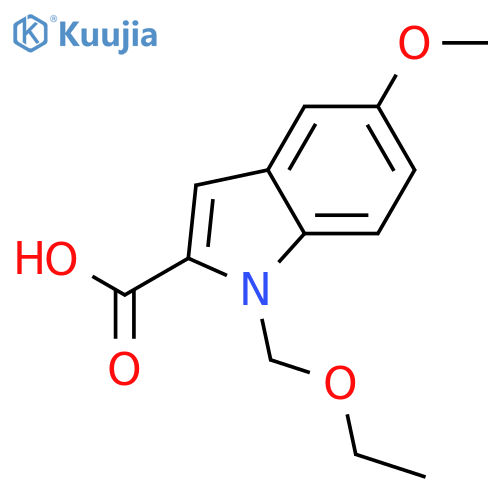 1H-Indole-2-carboxylic acid, 1-(ethoxymethyl)-5-methoxy- structure