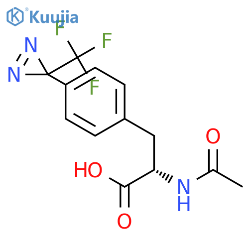 Phenylalanine, N-acetyl-4-[3-(trifluoromethyl)-3H-diazirin-3-yl]- structure