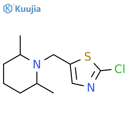 Piperidine, 1-[(2-chloro-5-thiazolyl)methyl]-2,6-dimethyl- structure
