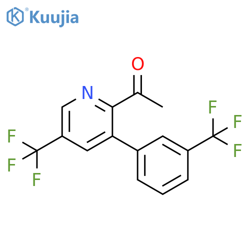 1-{5-(Trifluoromethyl)-3-3-(trifluoromethyl)phenyl-2-pyridinyl}-1-ethanone structure