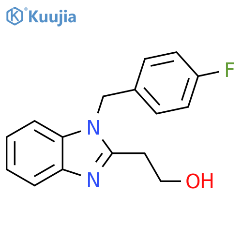 2-[1-[(4-fluorophenyl)methyl]benzimidazol-2-yl]ethanol structure
