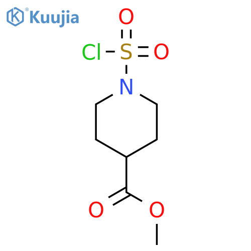 methyl 1-(chlorosulfonyl)piperidine-4-carboxylate structure
