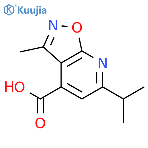6-isopropyl-3-methylisoxazolo5,4-bpyridine-4-carboxylic Acid structure