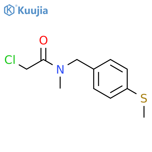 2-Chloro-N-methyl-N-{4-(methylsulfanyl)phenylmethyl}acetamide structure