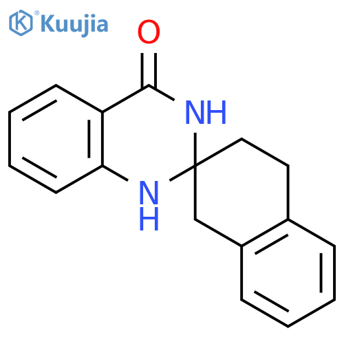 Spiro[naphthalene-2(1H),2'(1'H)-quinazolin]-4'(3'H)-one, 3,4-dihydro- structure