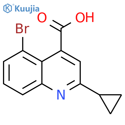 5-bromo-2-cyclopropylquinoline-4-carboxylic acid structure