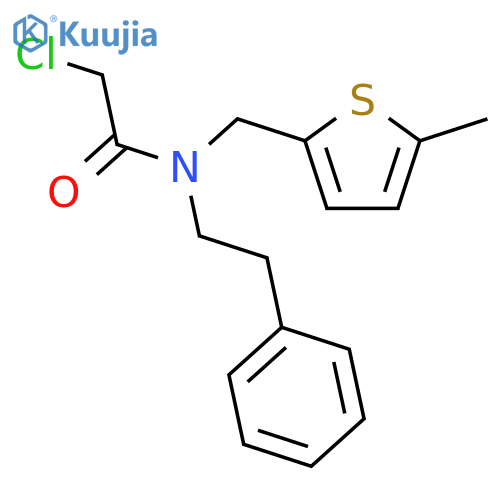 2-Chloro-n-(5-methylthiophen-2-yl)methyl-n-(2-phenylethyl)acetamide structure