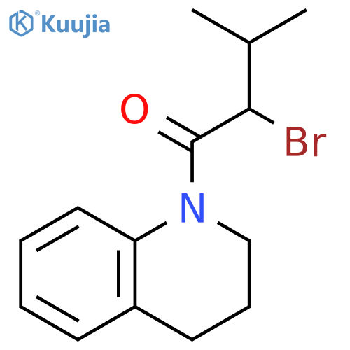 2-Bromo-3-methyl-1-(1,2,3,4-tetrahydroquinolin-1-yl)butan-1-one structure