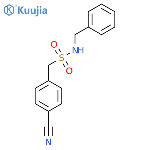 N-benzyl-1-(4-cyanophenyl)methanesulfonamide structure