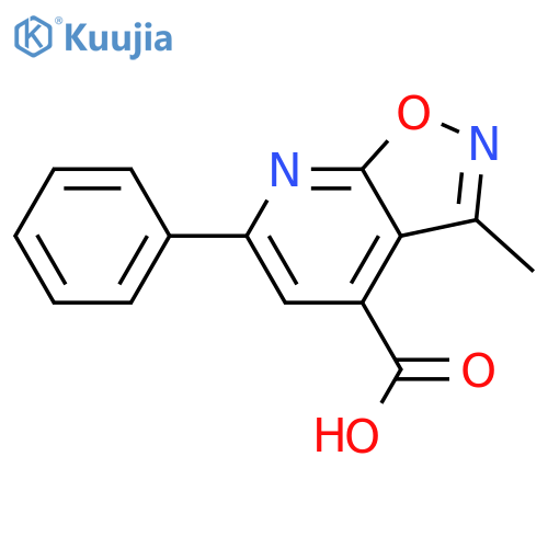3-Methyl-6-phenylisoxazolo5,4-bpyridine-4-carboxylic Acid structure