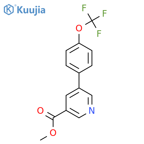Methyl 5-[4-(trifluoromethoxy)phenyl]pyridine-3-carboxylate structure
