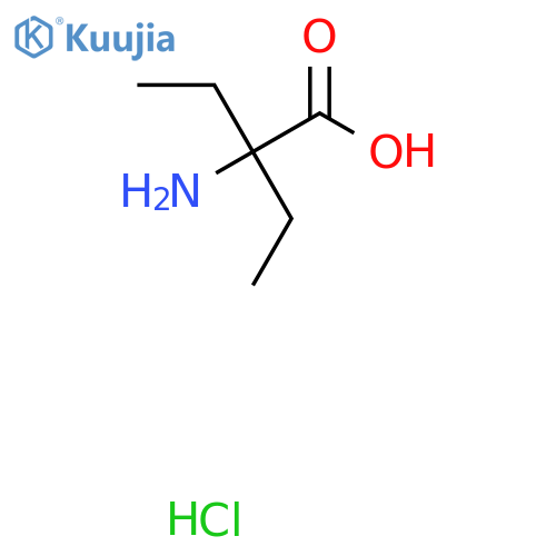 2-Amino-2-ethylbutanoic acid hydrochloride structure