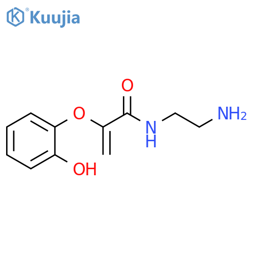 2-Propenamide, N-(2-aminoethyl)-2-(2-hydroxyphenoxy)- structure