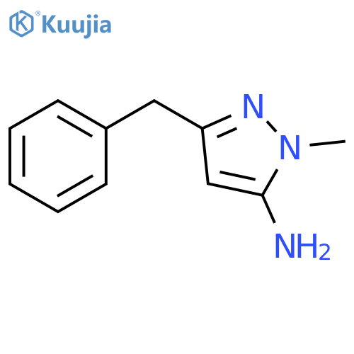 3-benzyl-1-methyl-1H-pyrazol-5-amine structure
