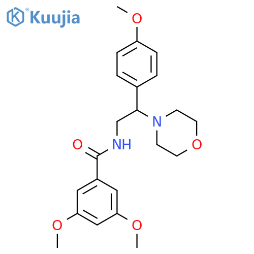 3,5-dimethoxy-N-2-(4-methoxyphenyl)-2-(morpholin-4-yl)ethylbenzamide structure