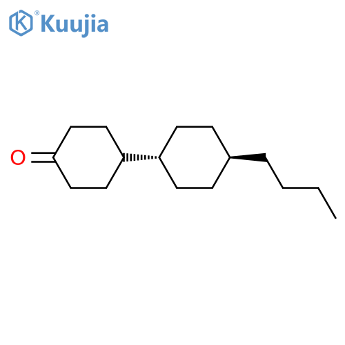 trans-4'-Butyl-1,1'-bicyclohexyl-4-one structure