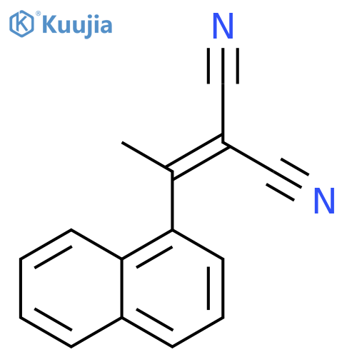 Propanedinitrile, [1-(1-naphthalenyl)ethylidene]- structure