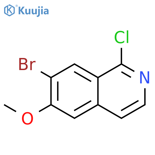 7-Bromo-1-chloro-6-methoxyisoquinoline structure