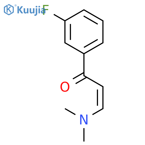 (2Z)-3-(dimethylamino)-1-(3-fluorophenyl)prop-2-en-1-one structure