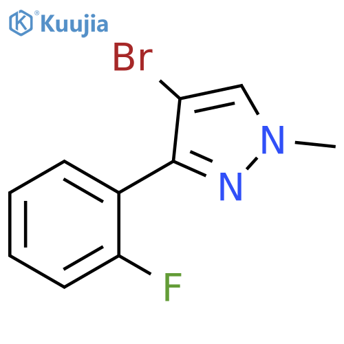 1H-Pyrazole, 4-bromo-3-(2-fluorophenyl)-1-methyl- structure