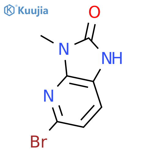 2H-Imidazo[4,5-b]pyridin-2-one,5-bromo-1,3-dihydro-3-methyl- structure