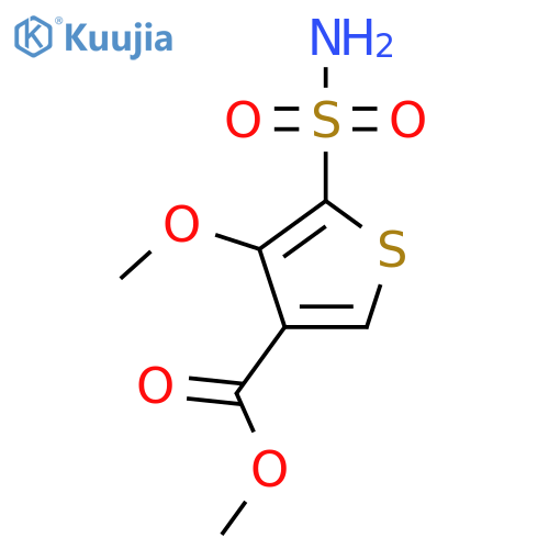 4-Methoxy-5-sulfamoylthiophene-3-carboxylic acid methyl ester structure