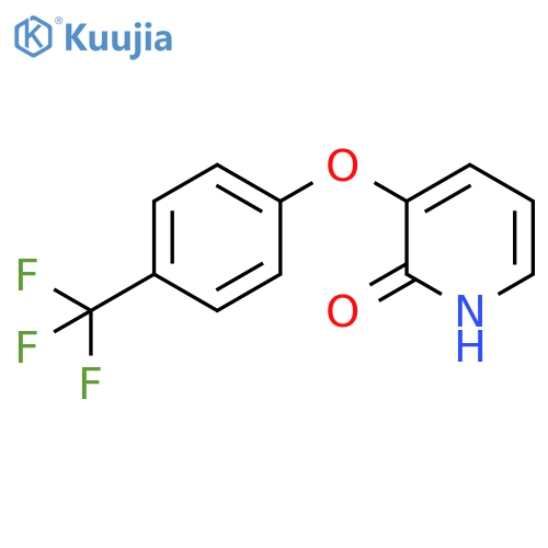 2(1H)-Pyridinone, 3-[4-(trifluoromethyl)phenoxy]- structure