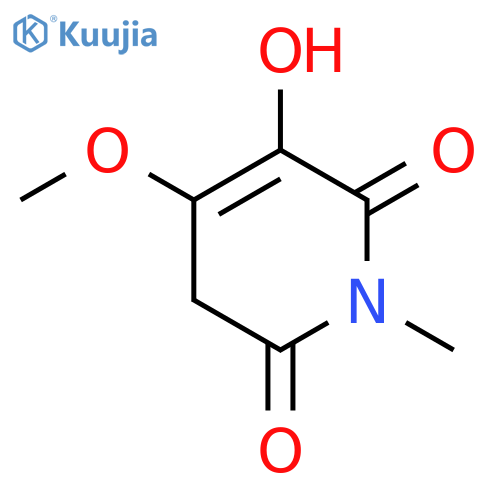 2,6(1H,3H)-Pyridinedione,5-hydroxy-4-methoxy-1-methyl- structure