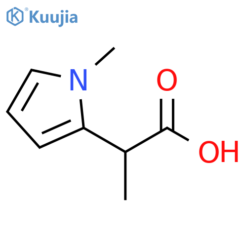 2-(1-methyl-1H-pyrrol-2-yl)propanoic acid structure