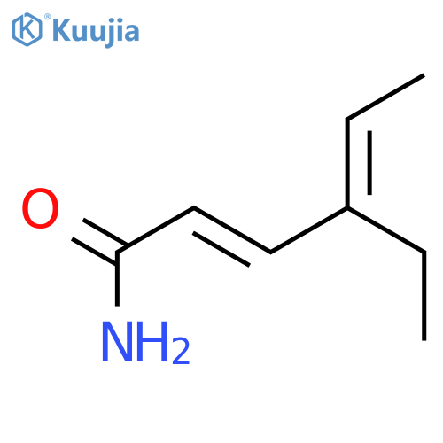 2,4-Hexadienamide,4-ethyl-, (E,E)- (9CI) structure