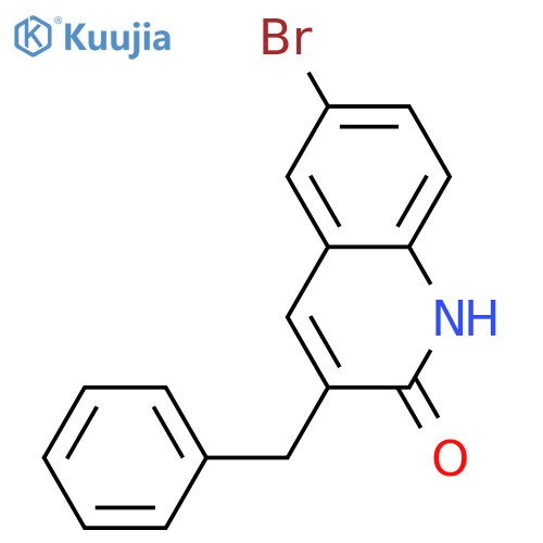 3-Benzyl-6-bromoquinoline-2(1H)-one structure
