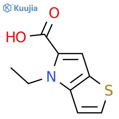 4-ethyl-4H-Thieno[3,2-b]pyrrole-5-carboxylic acid structure