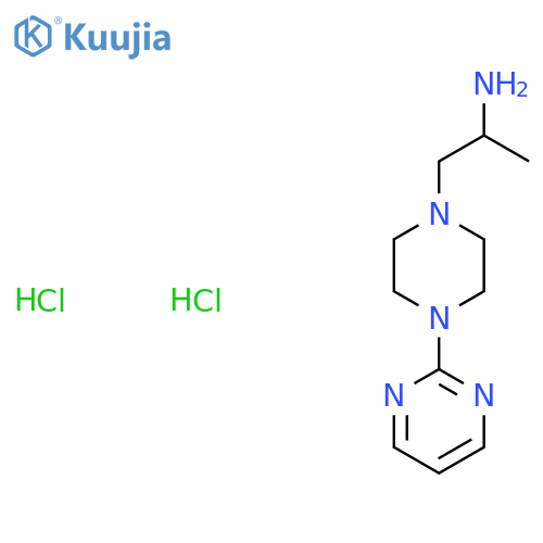 1-4-(pyrimidin-2-yl)piperazin-1-ylpropan-2-amine dihydrochloride structure