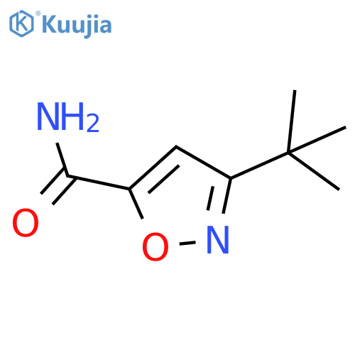 5-Isoxazolecarboxamide, 3-(1,1-dimethylethyl)- structure