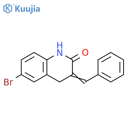 2(1H)-Quinolinone, 6-bromo-3,4-dihydro-3-(phenylmethylene)- structure