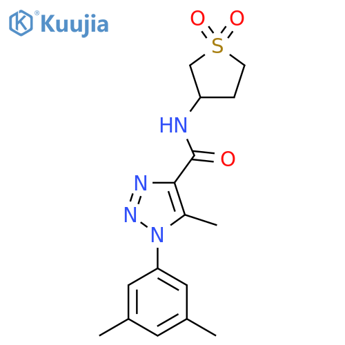 1-(3,5-dimethylphenyl)-N-(1,1-dioxo-1lambda6-thiolan-3-yl)-5-methyl-1H-1,2,3-triazole-4-carboxamide structure